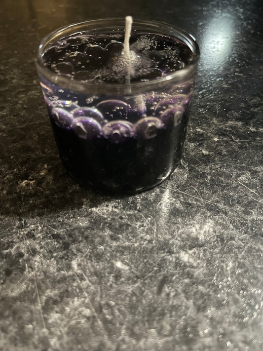 Purple Vibrant Gel Candle